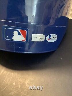 Game Used, LA Dodgers Helmet- Signed Vin Scully, hand painted