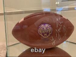 Game Used LSU Football Signed By Leonard Fournette Tampa Bay Bucs