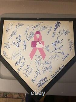 Game Used Mother's Day Home Plate Signed LOA Detroit Tigers