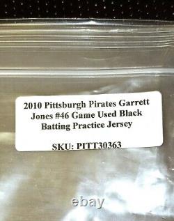 Game Usedsignedgarrett Jonespittsburgh Piratesbatting Jersey2010xmas Gift