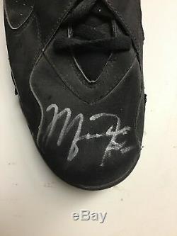 Game Worn Nike 1993 NBA Playoffs Right Shoe Autographed Game Used Michael Jordan