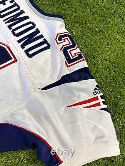 Game Worn Used New England Patriots JR Redmond Signed 2000 NFL Football Jersey