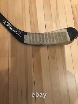 Game used Boston Bruins Milan Lucic signed Hockey Stick