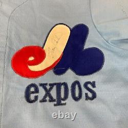 Gary Carter 1974 MLB Debut Rookie Game Used Signed Montreal Expos Jersey SIA COA
