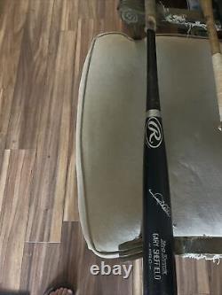 Gary Sheffield Game Used Autographed Bat