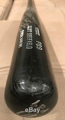 Gary Sheffield Game Used Marlins Bat Gifted to Lee Smith Autographed / Signed