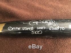 Gary Sheffield Signed Road To 500 Yankees Game Used Sam Bat And Batting Glove