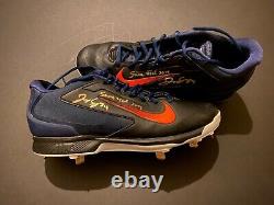 George Springer Autographed Game Used Cleats