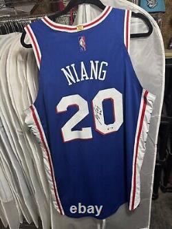 Georges Niang Game Used and Autographed Philadelphia 76ers Jersey