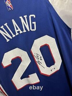 Georges Niang Game Used and Autographed Philadelphia 76ers Jersey