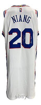 Georges Niang Signed 76ers Game Used Jersey Jan 5 2022 vs Magic Fanatics