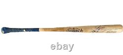 Glenn Beckert Signed Bat Game Used 0271 MLB Select Slugger Cracked Wood 2014