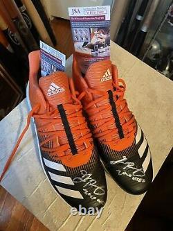 Grayson Rodriguez Game Used Signed Cleats JSA