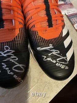 Grayson Rodriguez Game Used Signed Cleats JSA