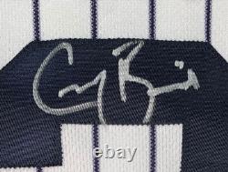 Greg Bird signed game worn used New York Yankees jersey 20075