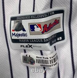 Greg Bird signed game worn used New York Yankees jersey 20075