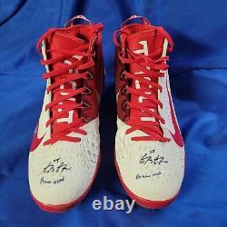 Greg Garcia Game Used Worn Nike Cleats Autographed Signed with GU Inscription