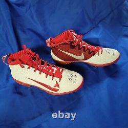 Greg Garcia Game Used Worn Nike Cleats Autographed Signed with GU Inscription