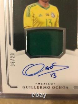 Guillermo Ochoa Signed Game Used 2015-16 Panini National Treasures Card