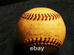 Hank Aaron autographed baseball Original Signed 1958 Game Used baseball Braves