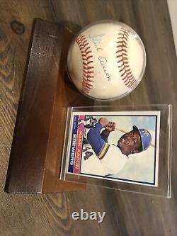 Hank Aaron signed autographed baseball Game Used Ball