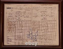 Harry Caray Signed 1982 Opening Day Game-Used Scorecard, Autographed History