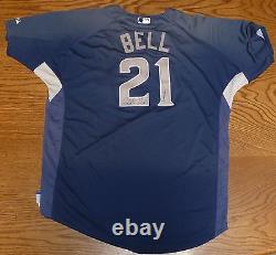Heath Bell Signed Game Used 2010 San Diego Padres Jersey PSA/DNA LOA Auto'd