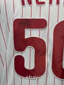 Hector Neris Signed Game Used Phillies Jersey