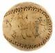 Historic 1909 World Series Game Used Baseball Fred Clarke Signed & Inscribed Psa