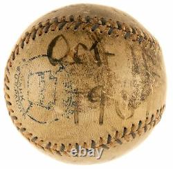 Historic 1909 World Series Game Used Baseball Fred Clarke Signed & Inscribed PSA