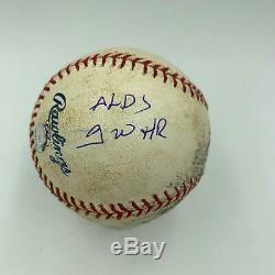 Historic David Ortiz 2004 ALDS Walk Off Home Run Signed Game Used Baseball COA