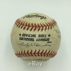Historic Mark Mcgwire 1998 52nd Home Run Game Used Signed Inscribed Baseball JSA