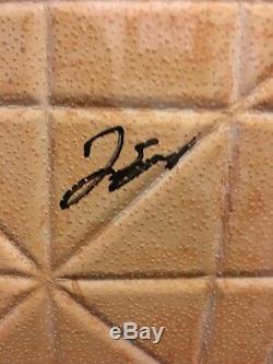 Houston astros autographed game used base from world series year 2017 coa Jsa