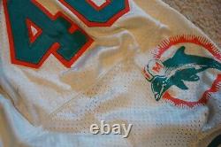 IRVING SPIKES #40 Signed Auto MIAMI DOLPHINS Game Used 1994 75th Ann. JERSEY