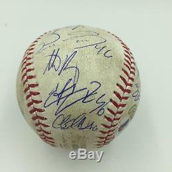 Incredible 2016 Chicago Cubs Team Signed Game Used World Series Champs Beckett