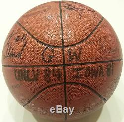 Iowa Hawkeyes 1987 Elite 8 Game Used and Autographed Spalding NCAA Basketball