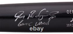 Ivan Rodriguez Signed Nationals Game Issued Louisville Bat Game Used Insc Hunt
