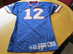 JIM KELLY 1993 Game Used/Worn Signed Bills Jersey-Lelands Letter of Authenticity