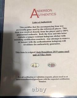 JOSH DONALDSON Signed 2019 Game Used Cleats Atlanta Braves New York Yankees LOA