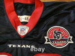Jabar Gaffney Game Used Worn 2002 Inaugural Season Houston Texans Jersey Signed