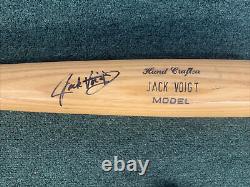 Jack Voigt Signed Game Used Bat Worth Orioles Rangers Jsa