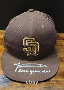 Jackson Merrill Game Worn Autographed San Diego Padres Hat