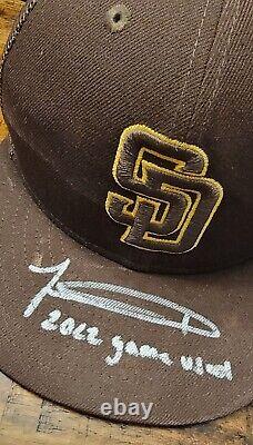 Jackson Merrill Game Worn Autographed San Diego Padres Hat