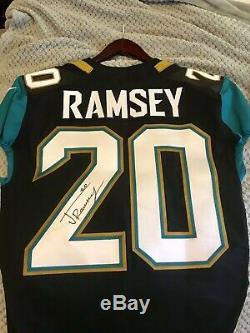 Jacksonville Jaguars Jalen Ramsey Signed Game Issued/Game Used Jersey