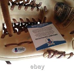 Jake Peavy Signed Game Used Baseball Fielders Glove Mitt Rookie Era Gamer
