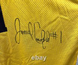 Jamal Crawford Signed Autographed Game Used Practice Jersey Michigan