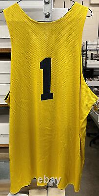 Jamal Crawford Signed Autographed Game Used Practice Jersey Michigan