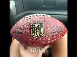 Jared Goff signed official ball. Game used. Video evidence