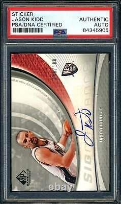 Jason Kidd PSA DNA Signed 2004 SP Game Used Significance /100 Autograph