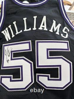 Jason Williams Game Used Worn Kings Jersey Signed Good Use Mears A10, Team Coa